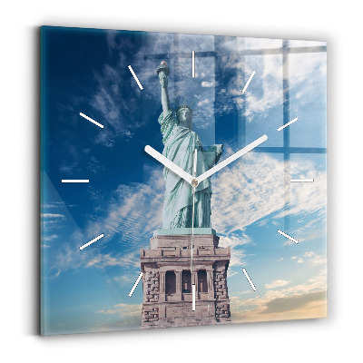 Reloj de pared cuadrado Estatua de la Libertad Nueva York