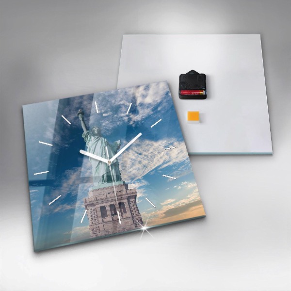 Reloj de pared cuadrado Estatua de la Libertad Nueva York