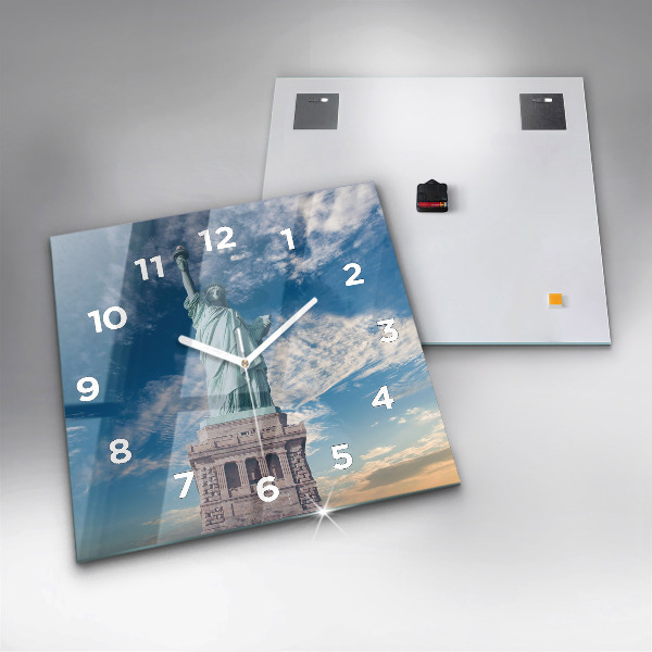 Reloj de pared cuadrado Estatua de la Libertad Nueva York