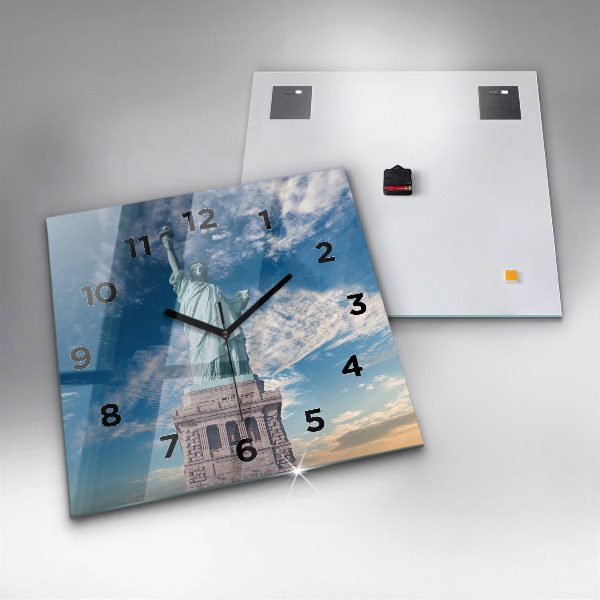 Reloj de pared cuadrado Estatua de la Libertad Nueva York
