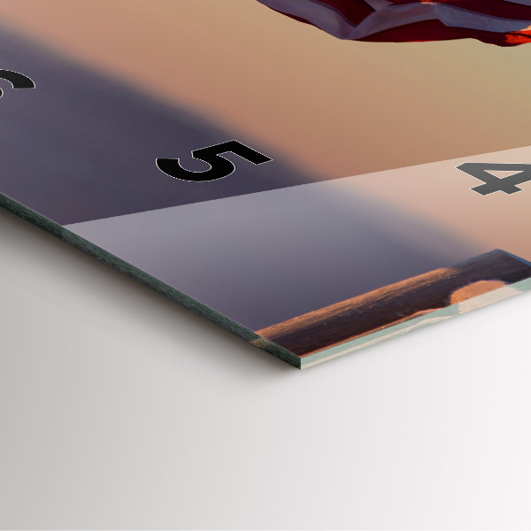 Reloj cuadrado La bandera estadounidense ondeando