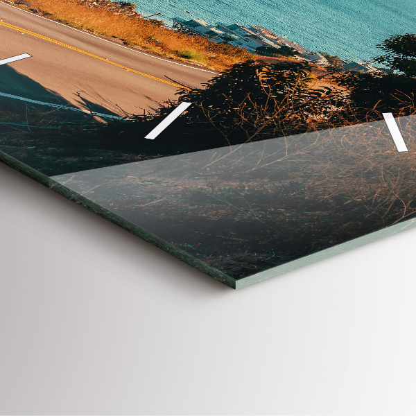 Reloj cuadrado Palmeras en Malibú