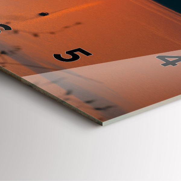 Reloj de pared cuadrado Lago Balaton al atardecer