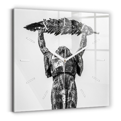 Reloj cuadrado La Estatua de la Libertad en Budapest