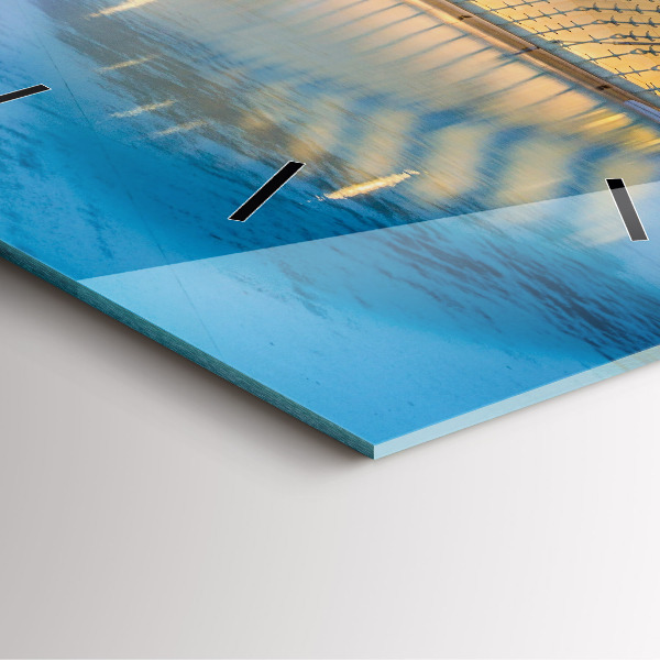 Reloj cuadrado Atardecer en la ciudad