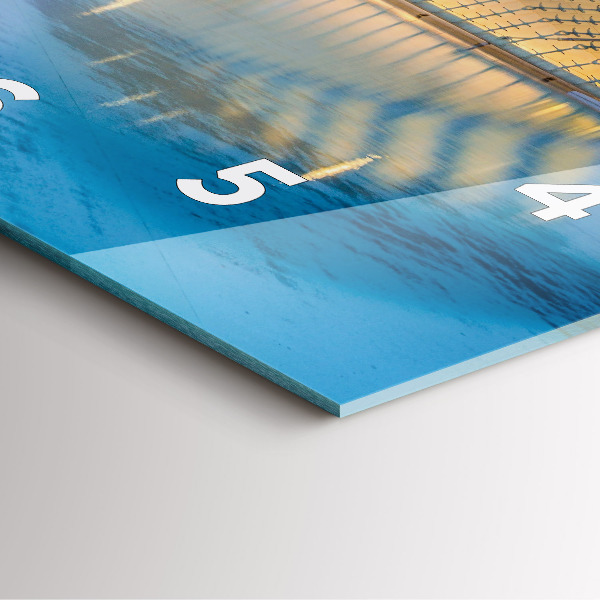 Reloj cuadrado Atardecer en la ciudad