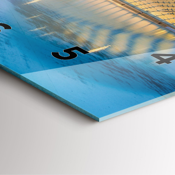 Reloj cuadrado Atardecer en la ciudad