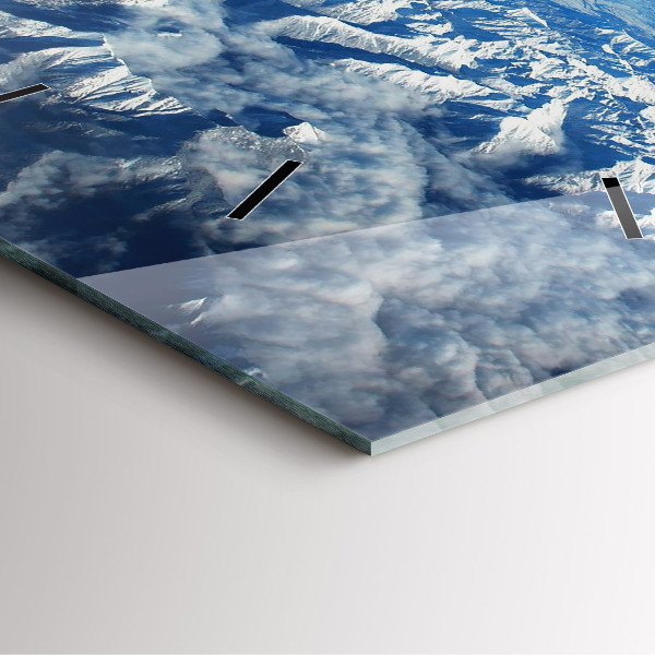 Reloj de pared cuadrado Barco de pesca en el puerto