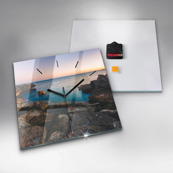 Reloj de pared cuadrado Paisaje marino