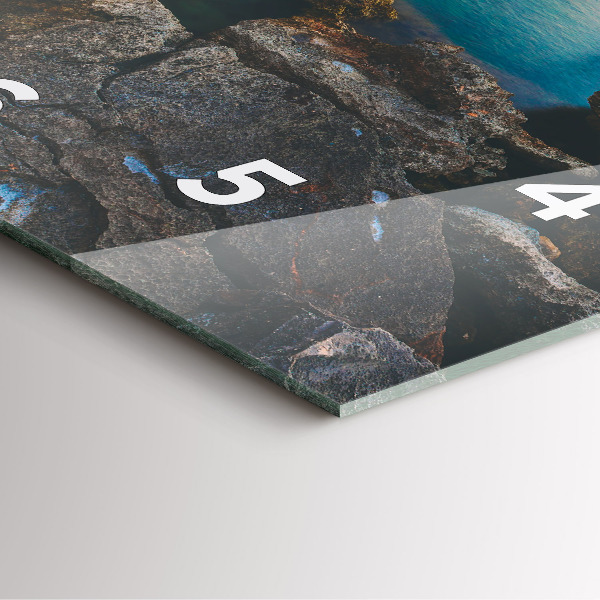 Reloj de pared cuadrado Paisaje marino