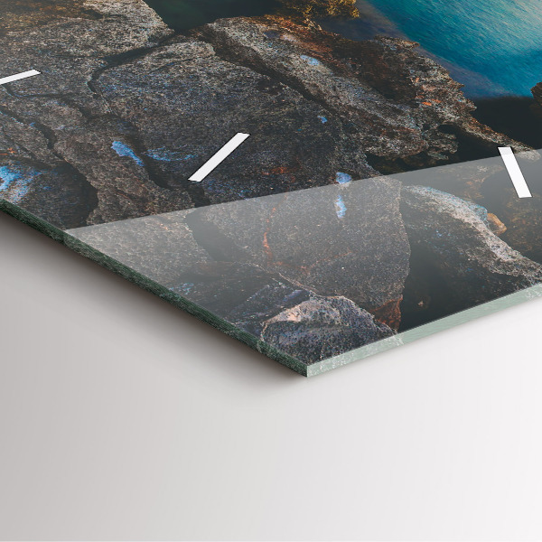 Reloj de pared cuadrado Paisaje marino