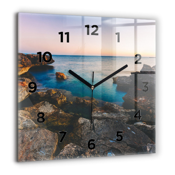 Reloj de pared cuadrado Paisaje marino