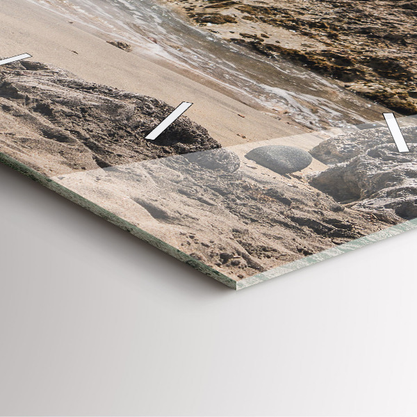 Reloj cuadrado Vista del mar Mediterráneo