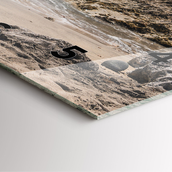 Reloj cuadrado Vista del mar Mediterráneo