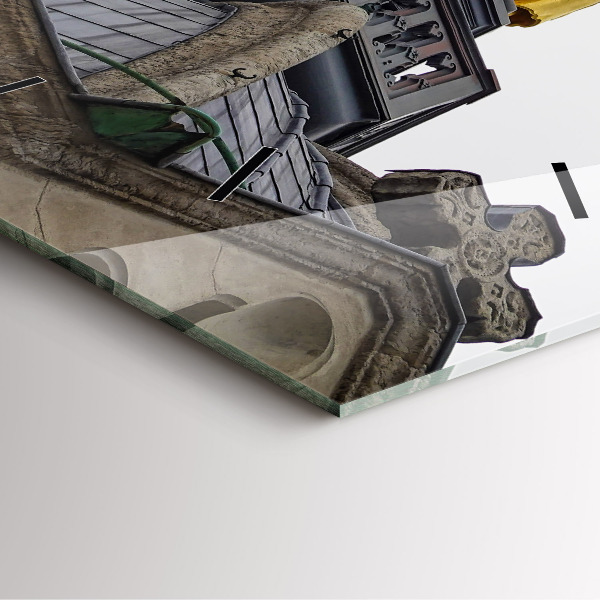 Reloj cuadrado Estatua de Nuestra Señora en Lyon