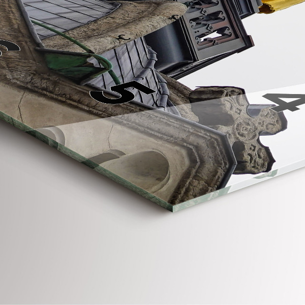 Reloj cuadrado Estatua de Nuestra Señora en Lyon