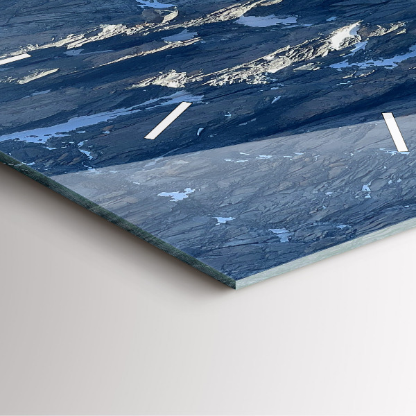 Reloj de pared cuadrado Los Alpes en invierno