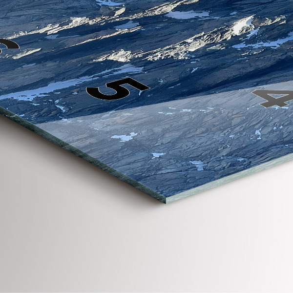 Reloj de pared cuadrado Los Alpes en invierno