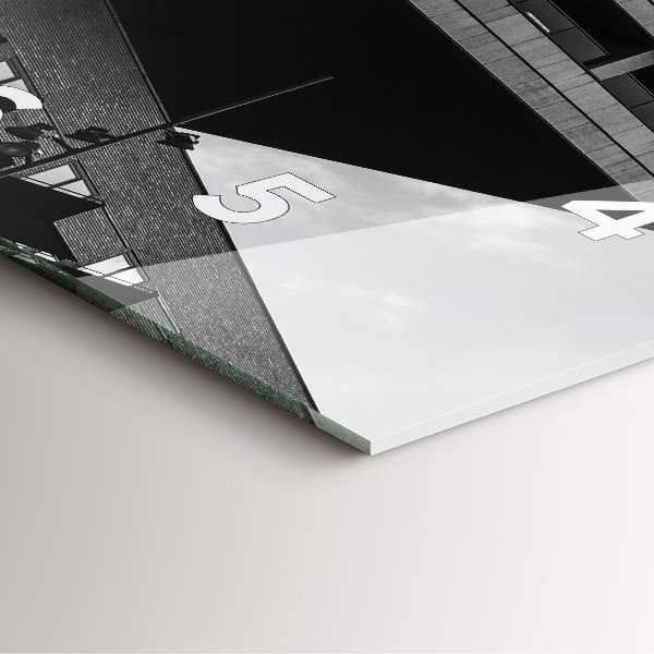 Reloj de pared cuadrado Arquitectura en Amsterdam