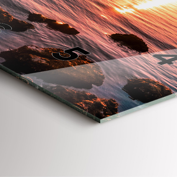 Reloj cuadrado Rocas al atardecer