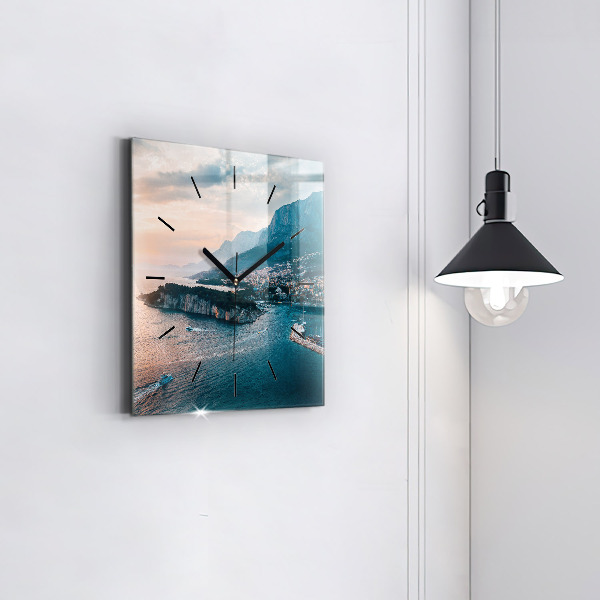 Reloj de pared cuadrado Isla en Croacia