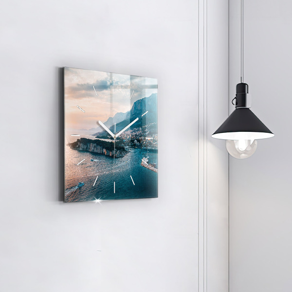 Reloj de pared cuadrado Isla en Croacia