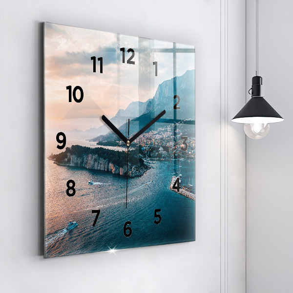 Reloj de pared cuadrado Isla en Croacia