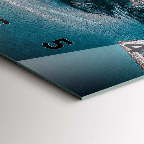 Reloj de pared cuadrado Isla en Croacia