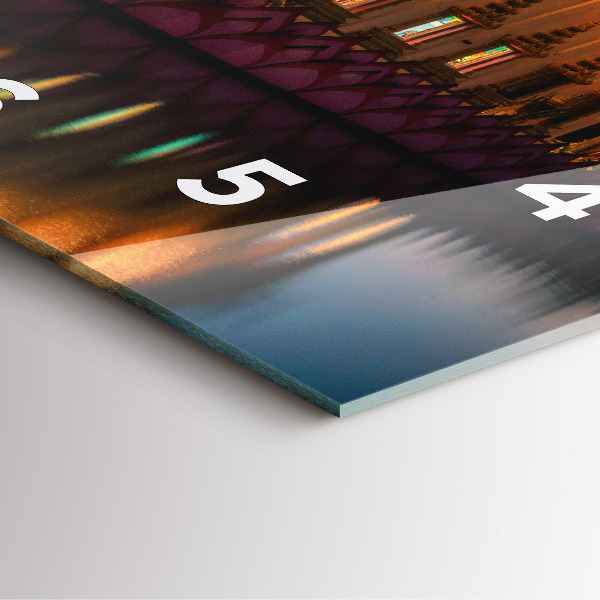 Reloj de pared cuadrado Templo en Bangkok