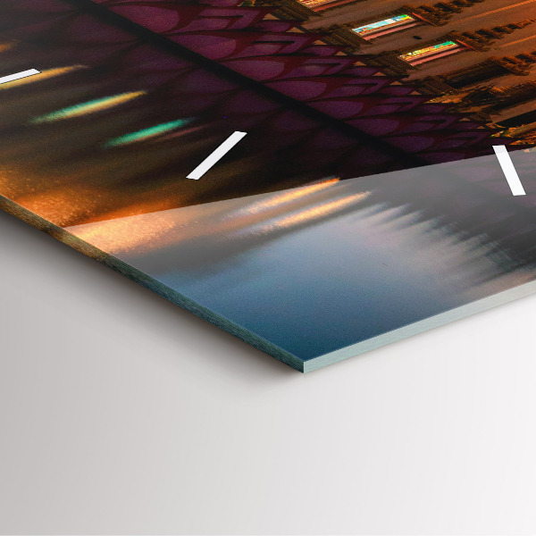 Reloj de pared cuadrado Templo en Bangkok