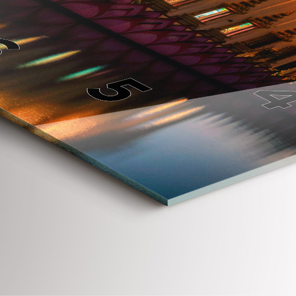 Reloj de pared cuadrado Templo en Bangkok