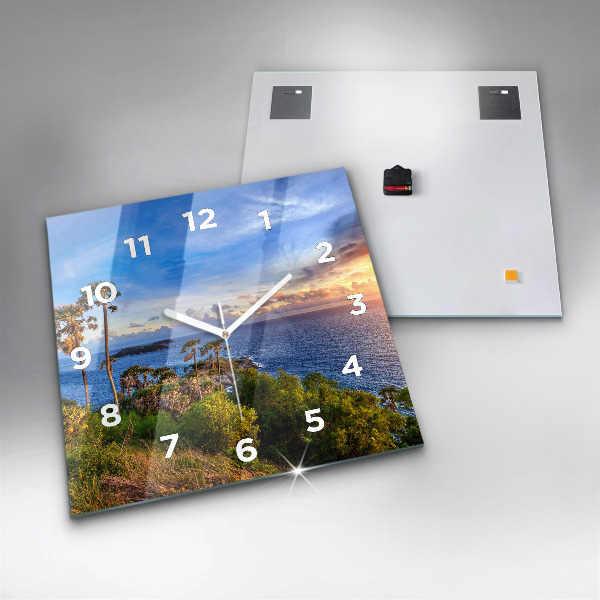 Reloj de pared cuadrado Phuket en Tailandia