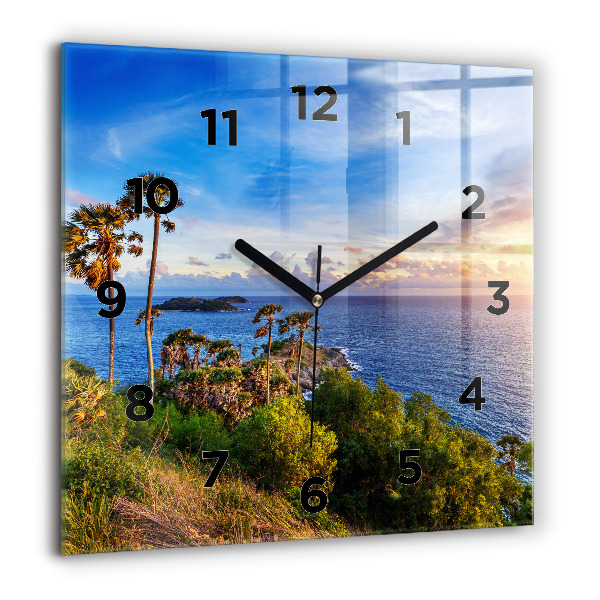Reloj de pared cuadrado Phuket en Tailandia