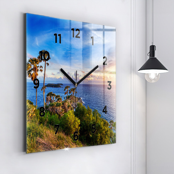 Reloj de pared cuadrado Phuket en Tailandia