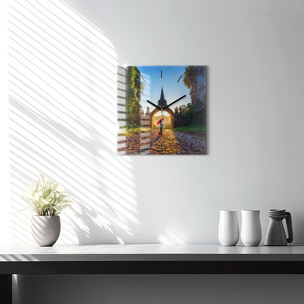 Reloj cuadrado Parque Surat Thani Tailandia