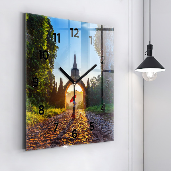 Reloj cuadrado Parque Surat Thani Tailandia