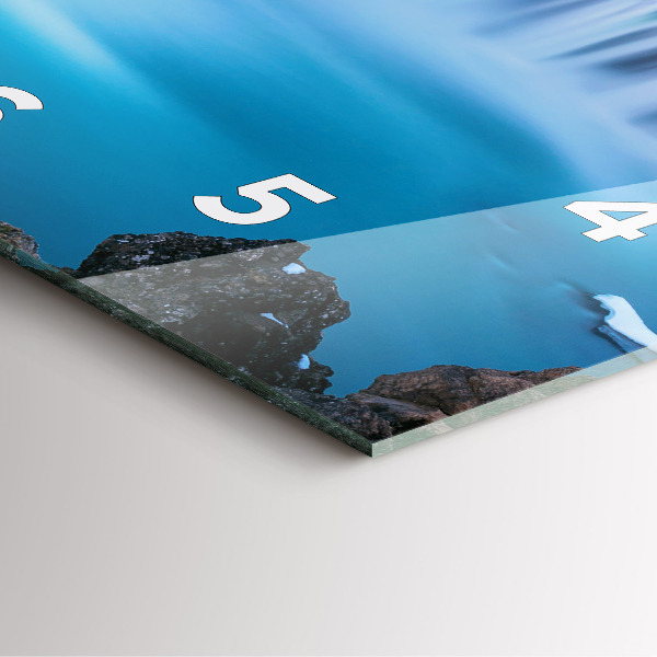 Reloj de pared cuadrado Cascada de Godafoss Islandia