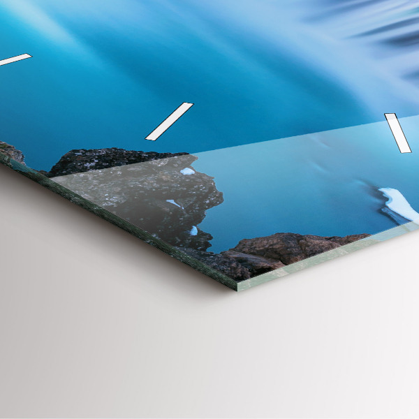 Reloj de pared cuadrado Cascada de Godafoss Islandia