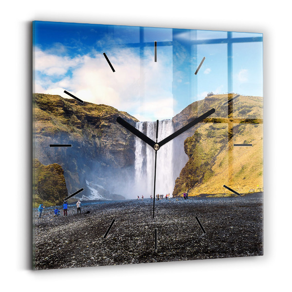 Reloj cuadrado Cascada en Islandia