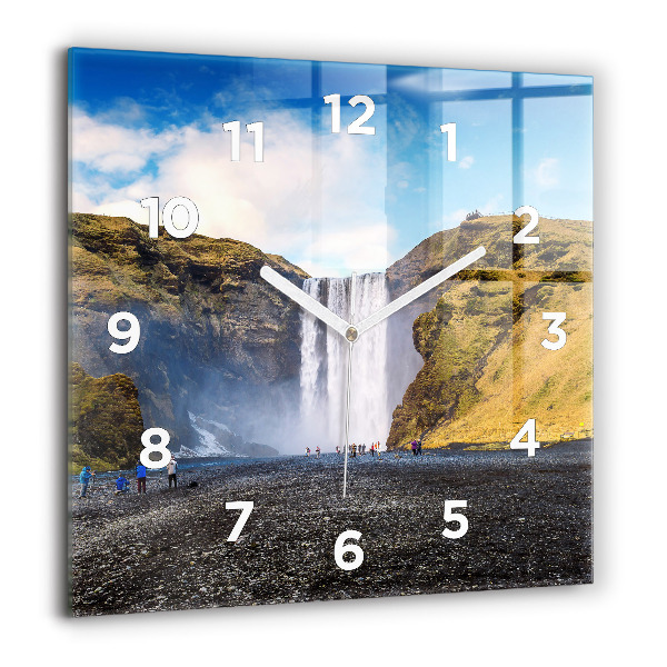 Reloj cuadrado Cascada en Islandia