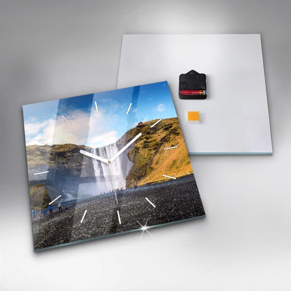 Reloj cuadrado Cascada en Islandia