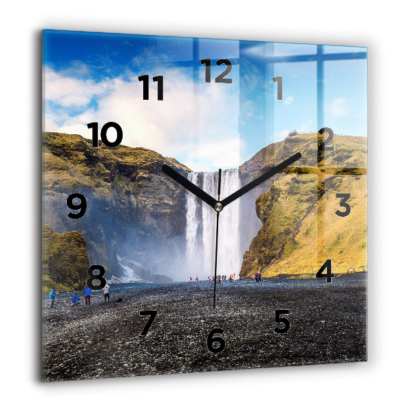 Reloj cuadrado Cascada en Islandia
