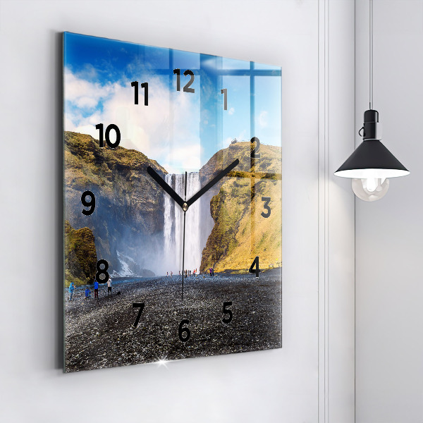 Reloj cuadrado Cascada en Islandia