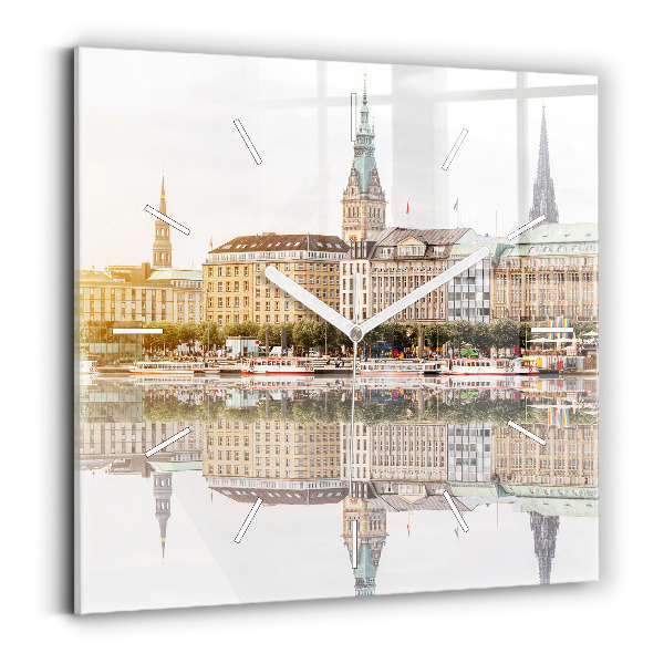 Reloj cuadrado Río Hamburgo, Alemania
