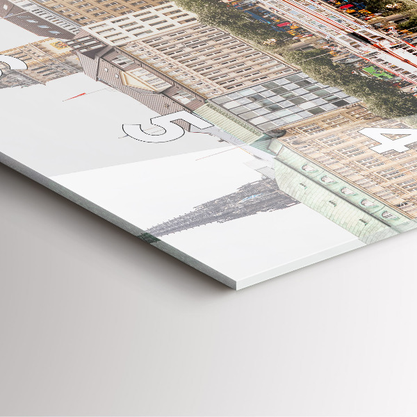 Reloj cuadrado Río Hamburgo, Alemania