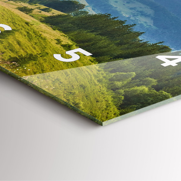 Reloj de pared cuadrado Paisaje con bosques