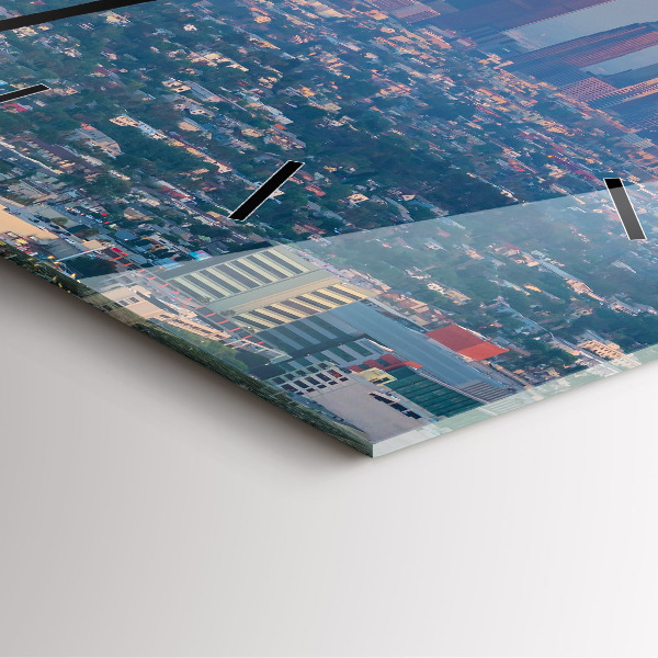 Reloj de pared cuadrado Puesta de sol en Los Ángeles