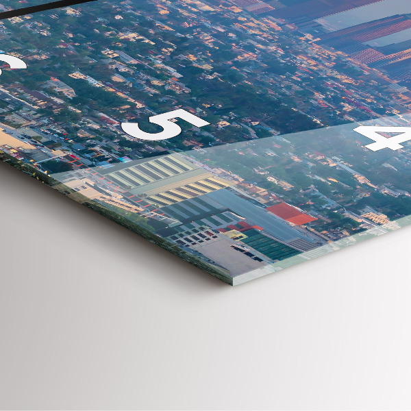 Reloj de pared cuadrado Puesta de sol en Los Ángeles