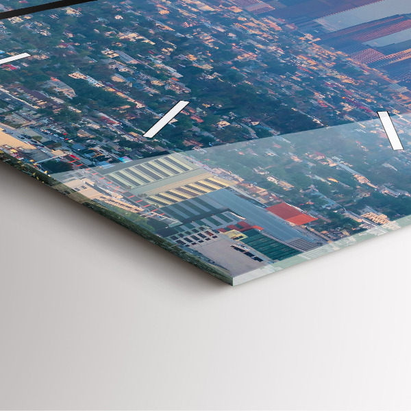 Reloj de pared cuadrado Puesta de sol en Los Ángeles