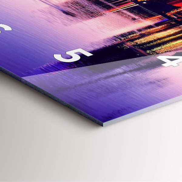 Reloj de pared cuadrado Río Hamburgo Alemania